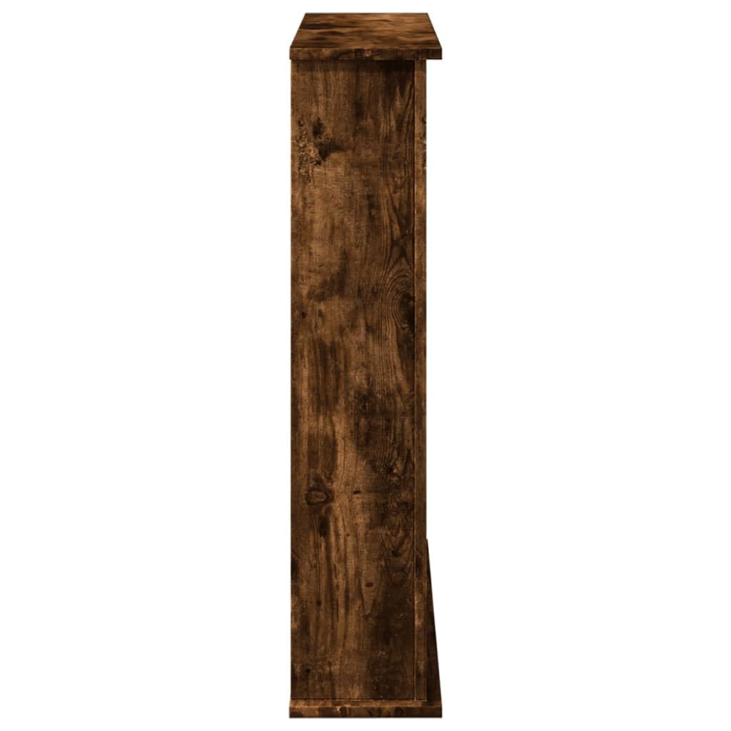 vidaXL Cornice per Camino Rovere Fumo 75x20x87,5 cm in Truciolato, Cornice per caminetto, Struttura per Camino, Decorazione Camino, Telaio per Camino