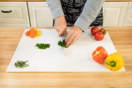 Professional White Cutting Board Mat 4 Pack Set, NSF Certified, 24 x 18 Inch Extra Large - Thumbnail 5
