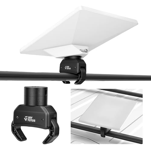 JOYTUTUS Roof Rack Mount Compatible with Starlink Mini Rv Ladder Mount Compatible Rectangular,Aerodynamic,Square Crossbar, Aluminum Alloy