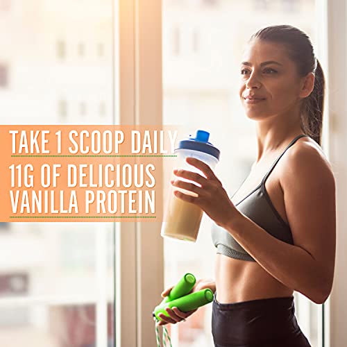 Flavored Vanilla Collagen Powder With Hyaluronic Acid, Vitamin C & Biotin. Keto Protein Collagen Creamer For Coffee. Collagen Peptides For Hair, Skin, Nails, Joints. Grass Fed Non Dairy With Stevia. #TOP5