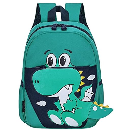 Mochila Dinosaurio Niño 2, 3, 4, 5 años, Mochila Infantil de Dinosaurios para Niños y Niñas, Uso Escolar, Primaria y Guardería, Pequeña, Correas Acolchadas, Ajustable, Cómoda, con Reflectantes