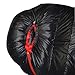 kowaku Sleeping Bag, Weather Resistance Outdoor Mummy Sleep Bag for Backpacking, Mountaineering, Camping Lightweight Sleeping Bag, Black 400g