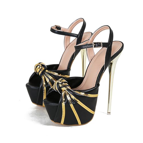 Sandales à talons aiguilles et bout ouvert pour femmes YYZTXF