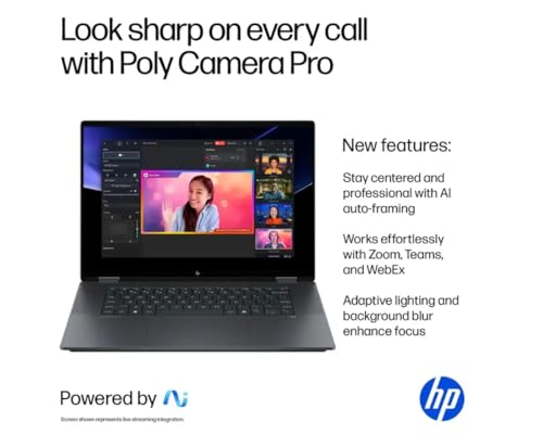 Image of HP 2025 OmniBook X Flip (Next Gen Envy x360) 2-in-1 Touchscreen Laptop (16 inch FHD+, Intel Core Ultra 7 256V, 16GB RAM, 1TB SSD, AI Copilot+ PC for Creator, Designer, Win 11 W /Stylus Pen