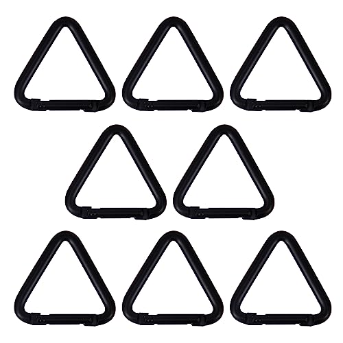 shymie カラビナ 小型 三角カラビナ タープ テント キャンプ アウトドア 用品 フック アルミ 金属 ピン張り 登山 ハイキング 8個 セット