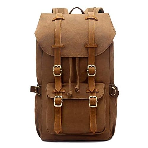 EverVanz Sac à Dos Grande Taille en Toile, pour Travail, Voyages ou École, Accueillir Un Ordinateur portable de 15 Pouces