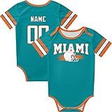 ANTKING Miami Baby Clothes Custom Baby Name and Number Onesie for Boy Girl Personalized Gift