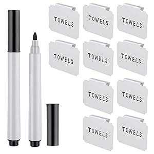 Abeillo 12er Etikettenhalter Clip Set mit Stift
