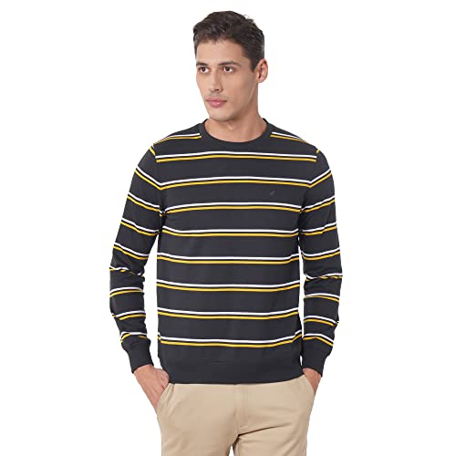 Image of blackberrys Men's Cotton Blend Crew Neck Sweatshirt