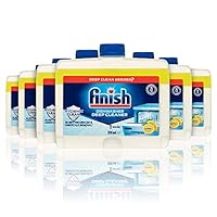 Finish Dishwasher Cleaner Liquid, Lemon Sparkle Bulk Pack, 6 Packs of 250ml