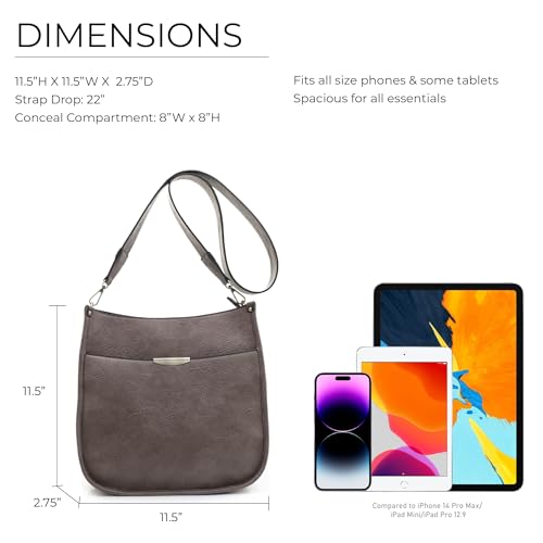 JESSIE & JAMES Ava Concealed Carry Crossbody Bag with Lock and Key3