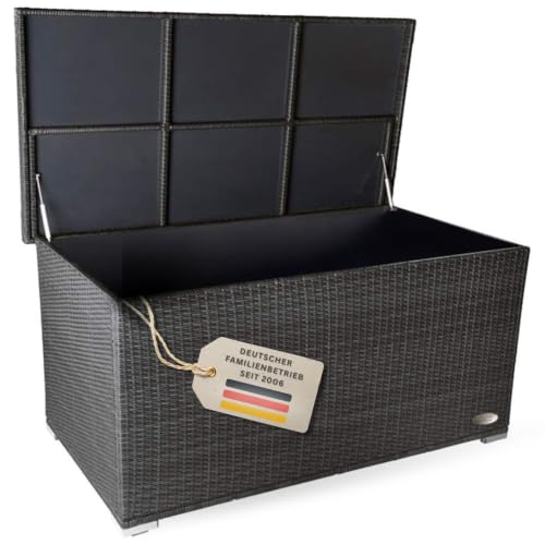 RS Trade Auflagenbox Wasserdicht XXL, 950l, Grau, Gartenbox...