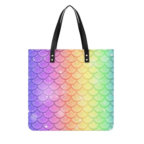 Sac à main shopper pour femme grand format voyage motifs écailles