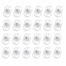 TRVL FIELDER Self Adhesive Caster Wheels, Appliance Rollers Appliance Slider for Kitchen, 360 Swivel Small Casters - Solve Coffee Maker Air Fryer Small Appliances Countertop Sliding Clear - 24 Pcs