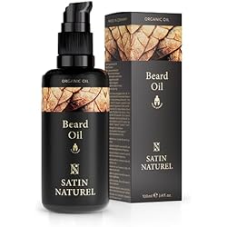 🌿Productos naturales y veganos para barba 57 Aceite Barba ORGÁNICO 3 VECES MAYOR 100ml - Cuidado de la Cara y la Barba con Aceite de Almendra, Jojoba y Argan - Crecimiento de la Barba - Regalos Originales Para Hombre – Satin Naturel