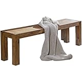 agencia 1600 banco do brasil Wohnling Wohnling SHEESHAM Madera SÓLIDA DE Comedor DE Banco 160 X 35 CM DE Asientos MOBILIARIO Nuevo