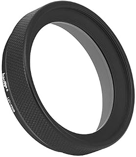 Haoge LUV-X54B Metal Lens Hood Shade with MC UV Protection Multicoated Ultraviolet Lens Filter for Fujifilm Fuji X100V Camera Black