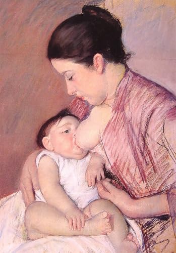 Cuadro en lienzo Maternità de Mary Cassatt de 60x90cm para dar vida a paredes vacías