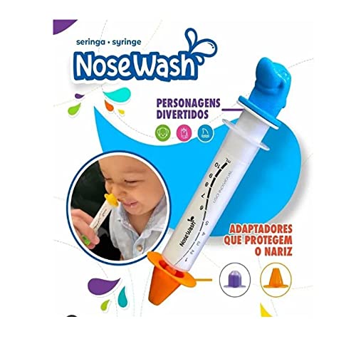 Seringa de Lavagem Nasal Para Bebês e Crianças NoseWash (Tubarão) 3 Seringa de Lavagem Nasal Para Bebês e Crianças NoseWash (Tubarão) - Imagem 3