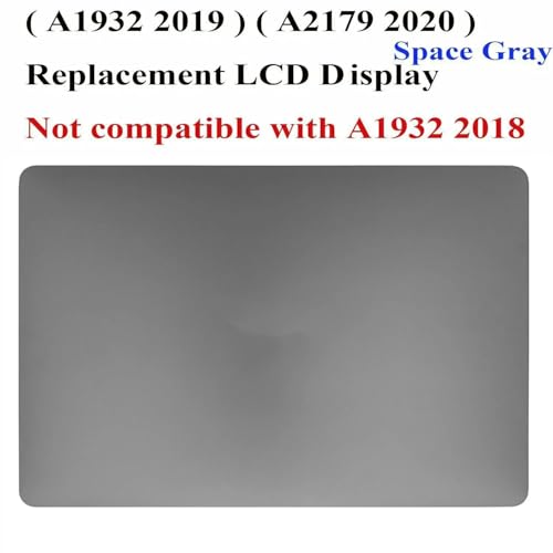 Image of 13.3 inch for MacBook Air Retina 2020 A2179 EMC 3302 MVH22 MVH42 MVH52 MWTJ2 MWTK2 MWTL2 LCD Screen Replacement Display Full Top Complete Assembly 2560x1600 (Space Grey)
