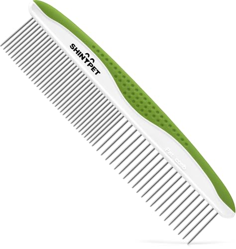 Dog & Cat Comb – Removes Tangles, Knots, And Matted Fur – Grooming Tool With Stainless Steel...