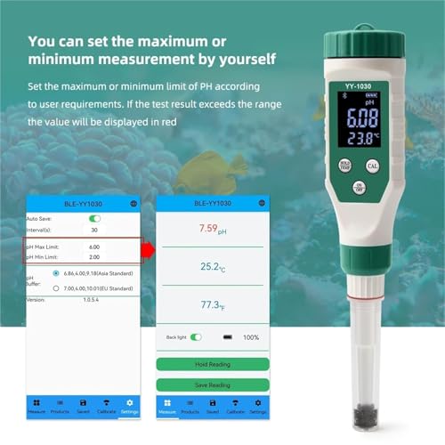 pH-mètre connecté à LED pour éviter l'eau trouble de la piscine - 5