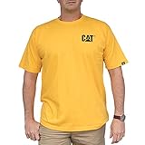 Caterpillar Men's Trademark Tee, Yellow, Large