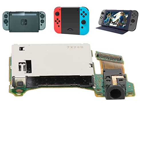 Emplacement pour carte de jeu, lecteur d'hôte pour emplacement pour carte de cartouche de jeu, port pour trou d'écouteur de plateau adapté pour Nintendo Switch, emplacement pour cartouche de jeu Cover