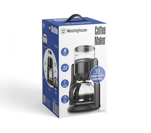 Image of Westinghouse 560ml 680W 4 Cup Drip Coffee Maker Black | One Touch Operation, Keep Warm Function, Detachable Permanent Filter, Espresso Machine | 2 Years Warranty (WKCMV5102)