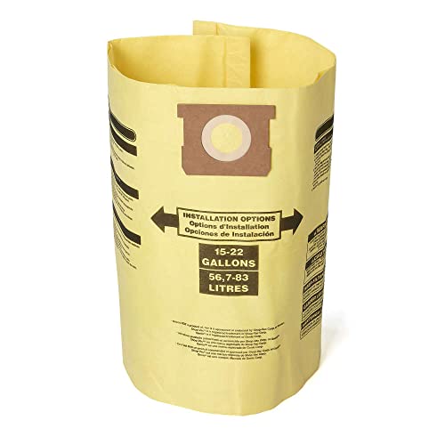 CRAFTSMAN CMXZVBE38769 Fine Dust Wet/Dry Vac Dust Collection Bags for 15 to 22 Gallon Shop Vacuums, 2-Pack