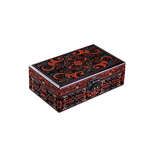 Boîte de bijoux rétro avec boucle en métal pour montres et bracelets de valeur