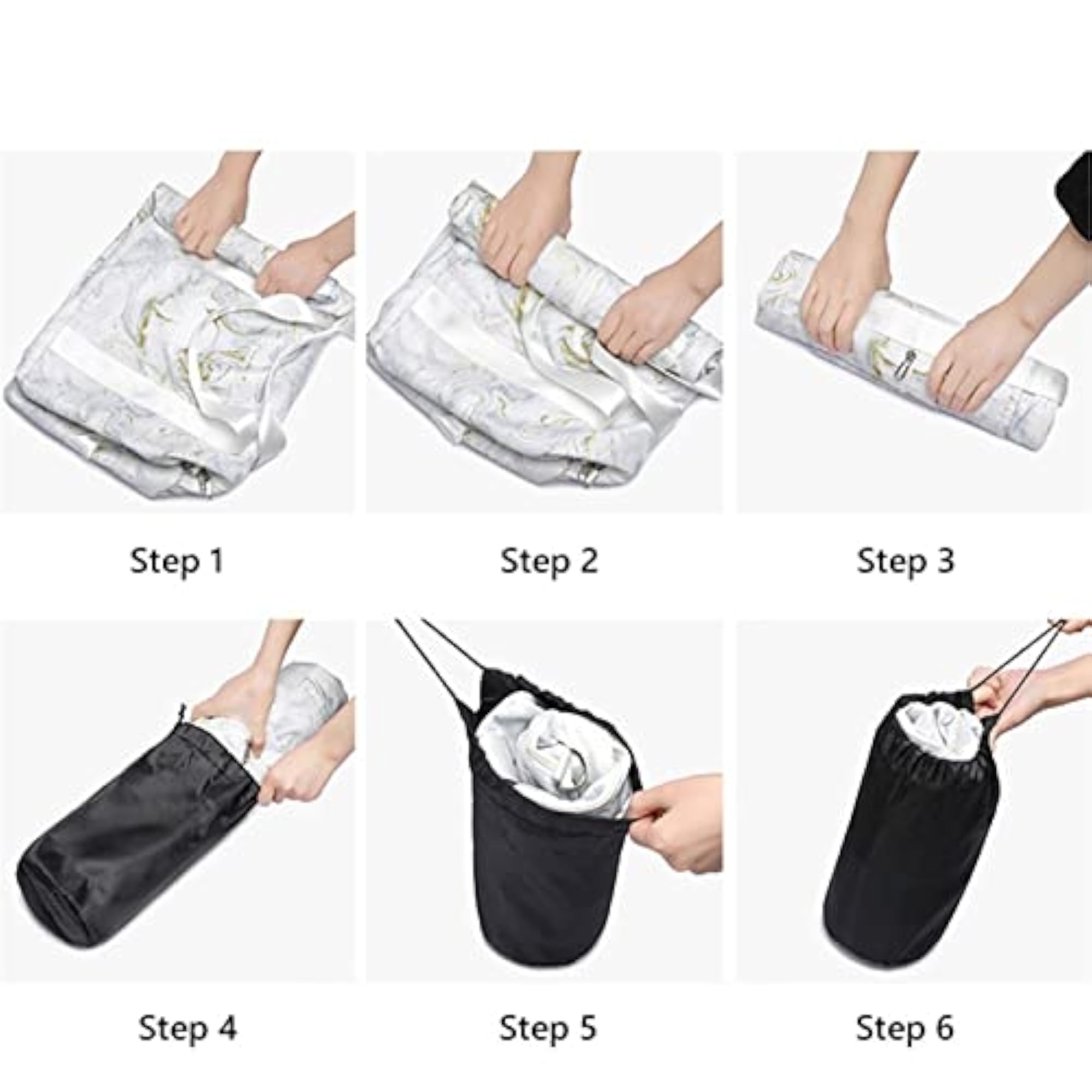Large Capacity Marbling Printed Travel Bag for Gym