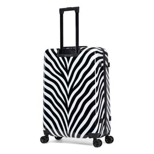 Image of InUSA Zebra Print 28-Inch Hardside Spinner Luggage Lightweight & TSA Lock
