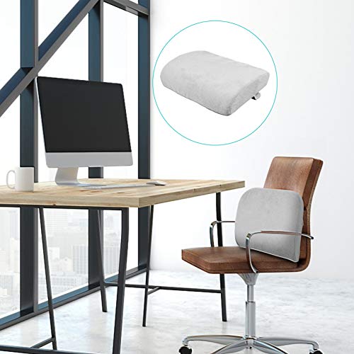 Travesseiro de suporte lombar NUOBESTY para cadeira de escritório, espuma de memória, encosto de car