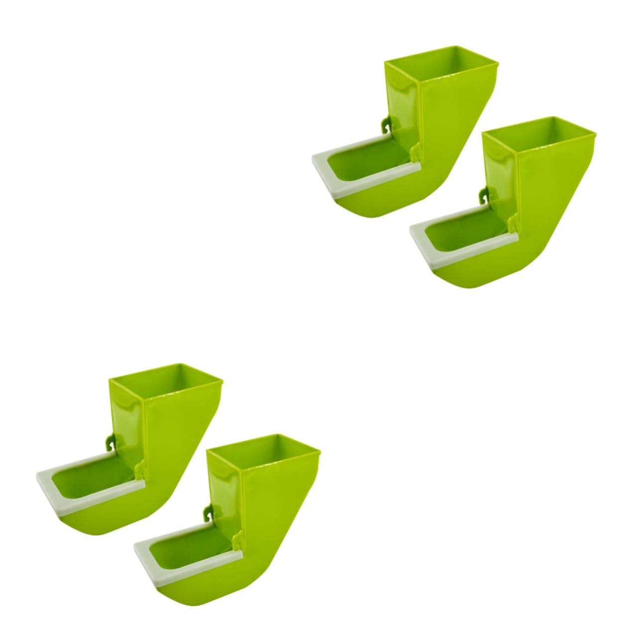 BESPORTBLE 4pezzi Mangiatoia Per Pappagalli Con Supporto Sospeso Contenitore Per Cibo e Accessorio Per Gabbie Di Uccelli Facile Da Installare e Rimuovere