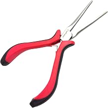 Alicate de Bico Longo com Mola 150mm (6pol.) Safiratec Manutenção Eletrônica Joalheria Artesanato Pesca