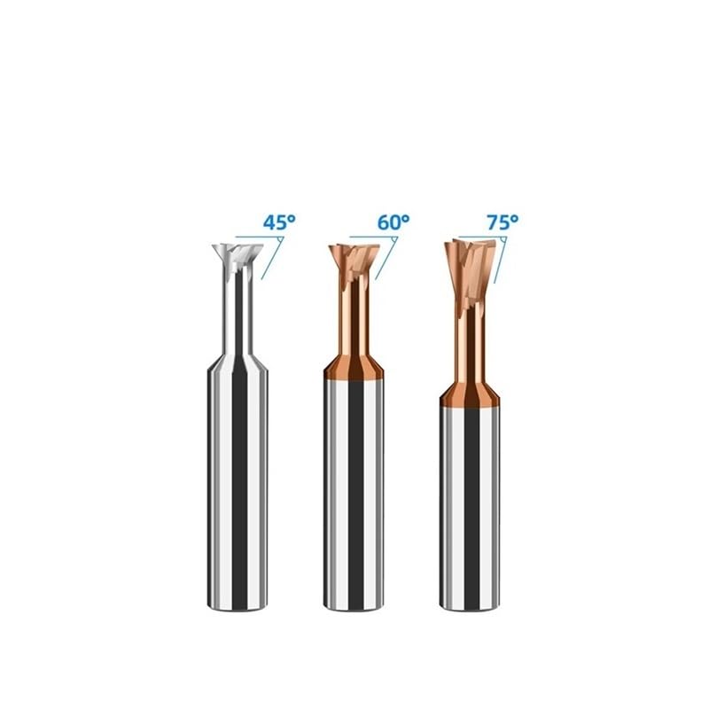 1PC D3-D20 Frez do jaskółczego ogona z węglika spiekanego 60° Niepowlekane stopnie Narzędzia CNC do obróbki metalu Frezy trzpieniowe ze stali wolframowej Frezy do fazowania(Uncoated,D14x65L)