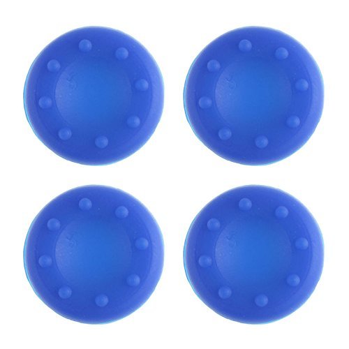TCOS TECH Silicone Key Protector Thumb Grips Anti-Slip Silicone Cap Cover for PS5 PS4 PS3 Xbox Series X / Series S Xbox One Xbox 360 Controller (4 Pcs) (Blue)
