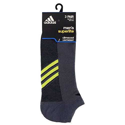 adidas Men's Superlite Stripe No Show Socks (3-Pair)2