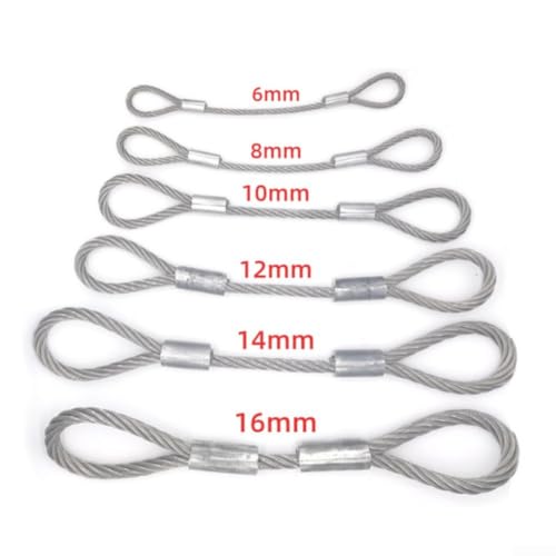 Câble métallique acier 14mm solution anti-rupture levage gym 1m