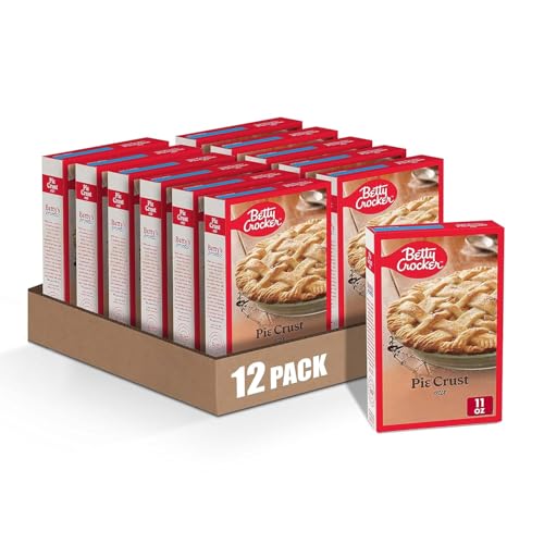 Betty Crocker Pie Crust Mix, Makes Two 9-inch Crusts, 11 oz. (Pack of 12)