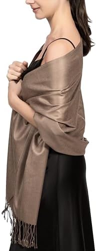 Achillea Soft Silky Pashmina Scarf for Women – Shawl Wrap for Eve...