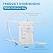 6 Pack Catheter Leg Bags, Easy-Tap Leg Bag Urinary Drainage Bag, 2 Adjustable Elastic Straps, 25.4 Fl Oz Volume with 20.5''Tubing, Anti-Reflux Valve, Advanced Push-Pull Drain for Easy Disposal