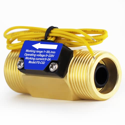 Débitmètre eau G3/4" BSP DIGITEN FS-C02 capteur de flux 220V pour chauffage