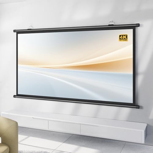 Pantalla manual para proyector 72 pulgadas 16:9 miniatura 1