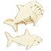 24 Pack Unfinished Wood Sea Animals Cutouts for Crafts, DIY Ocean Creatures to Paint (5 x 3.7 Inches)
