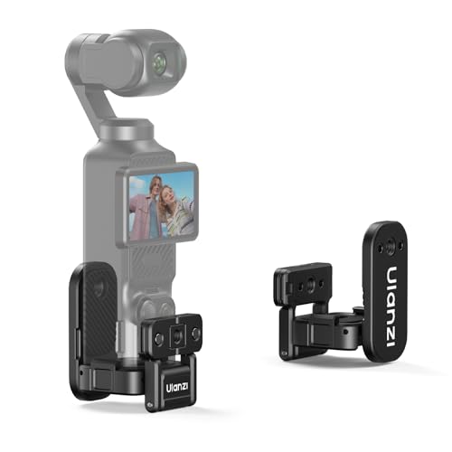 ULANZI PK16 Magnetic Mount Stand Compatible with DJI OSMO Pocket 3, 270° Adjustable Camera Mount, 1/4'' Mount Foldable Quick Release Camera Stand Base for Indoor Shooting Vlog Live Streaming Gym Video