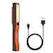 Produktbild PROZOR Arbeitsleuchte wiederaufladbare COB LED Inspektion Taschenlampe Arbeitsleuchte mit USB Ladekabel super helle magnetische Inspektionsleuchten-Orange