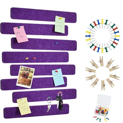 Bandes de liège autocollantes Vuzvuv lot de 8 avec punaises et notes pour photos et horaires