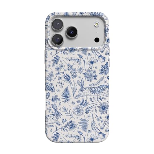 Casely iPhone 17 Pro Max Case | Hop & Bloom | Bunny Toile | Compatible with MagSafe | Classic Ultra Slim Design